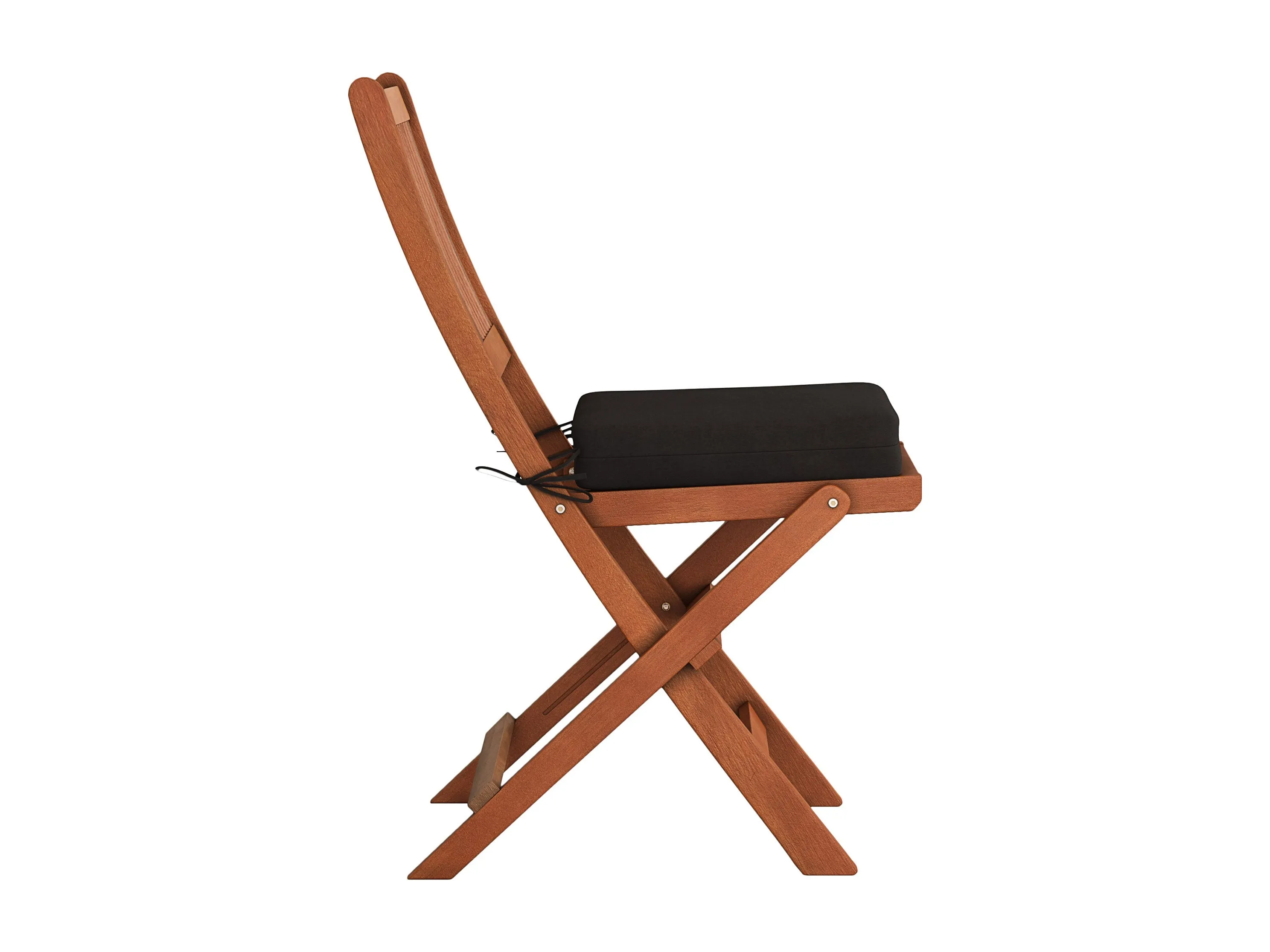 Brown Outdoor Wood Folding Chairs, Set of 2