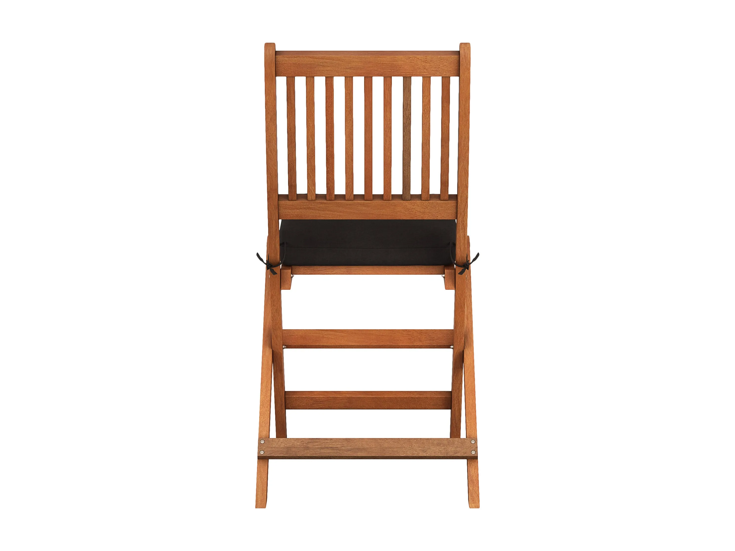 Brown Outdoor Wood Folding Chairs, Set of 2