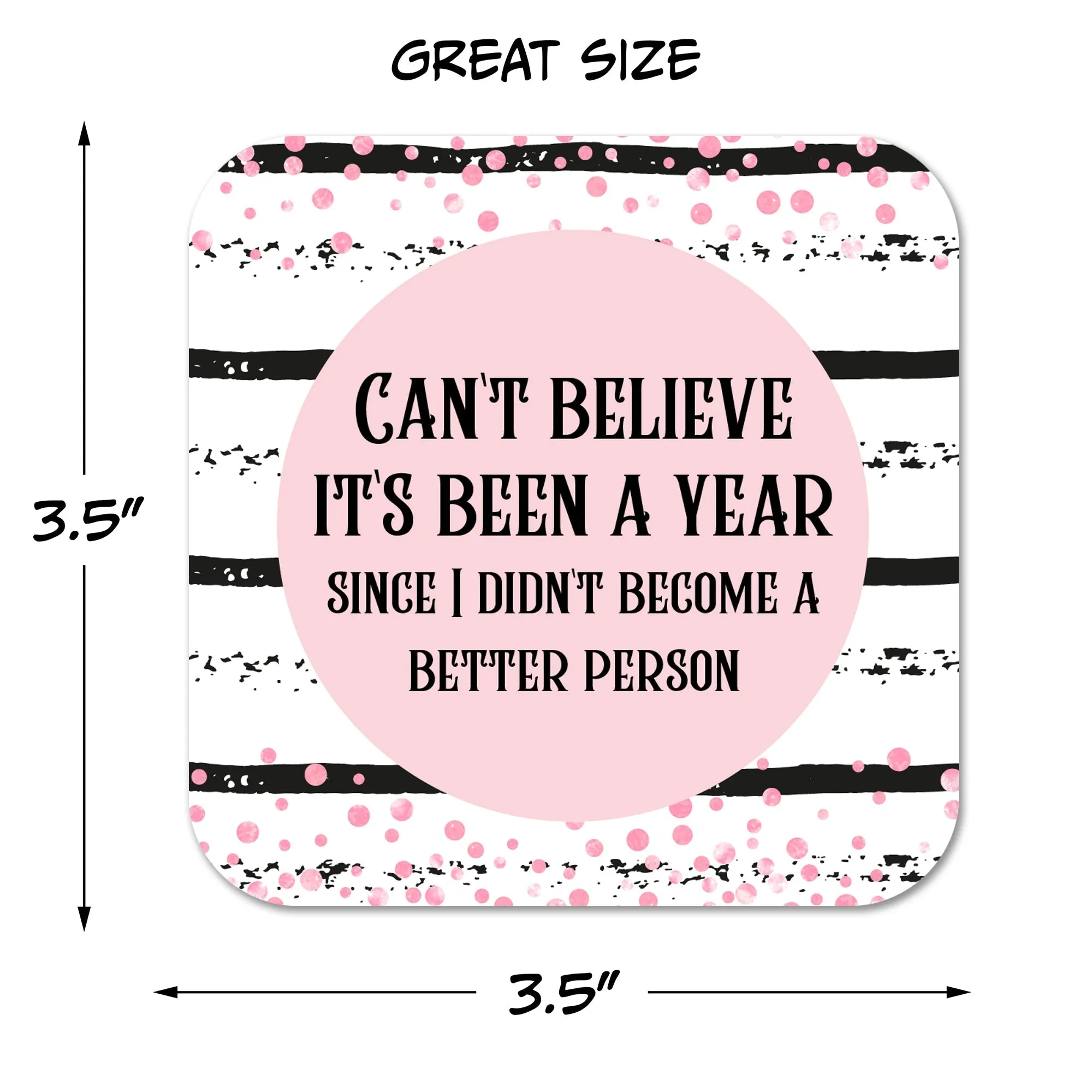 Can't Believe It's Been a Year.. New Year's Coaster Set