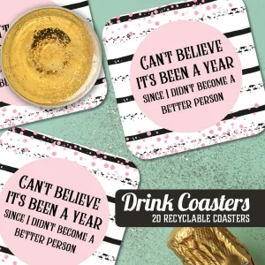 Can't Believe It's Been a Year.. New Year's Coaster Set