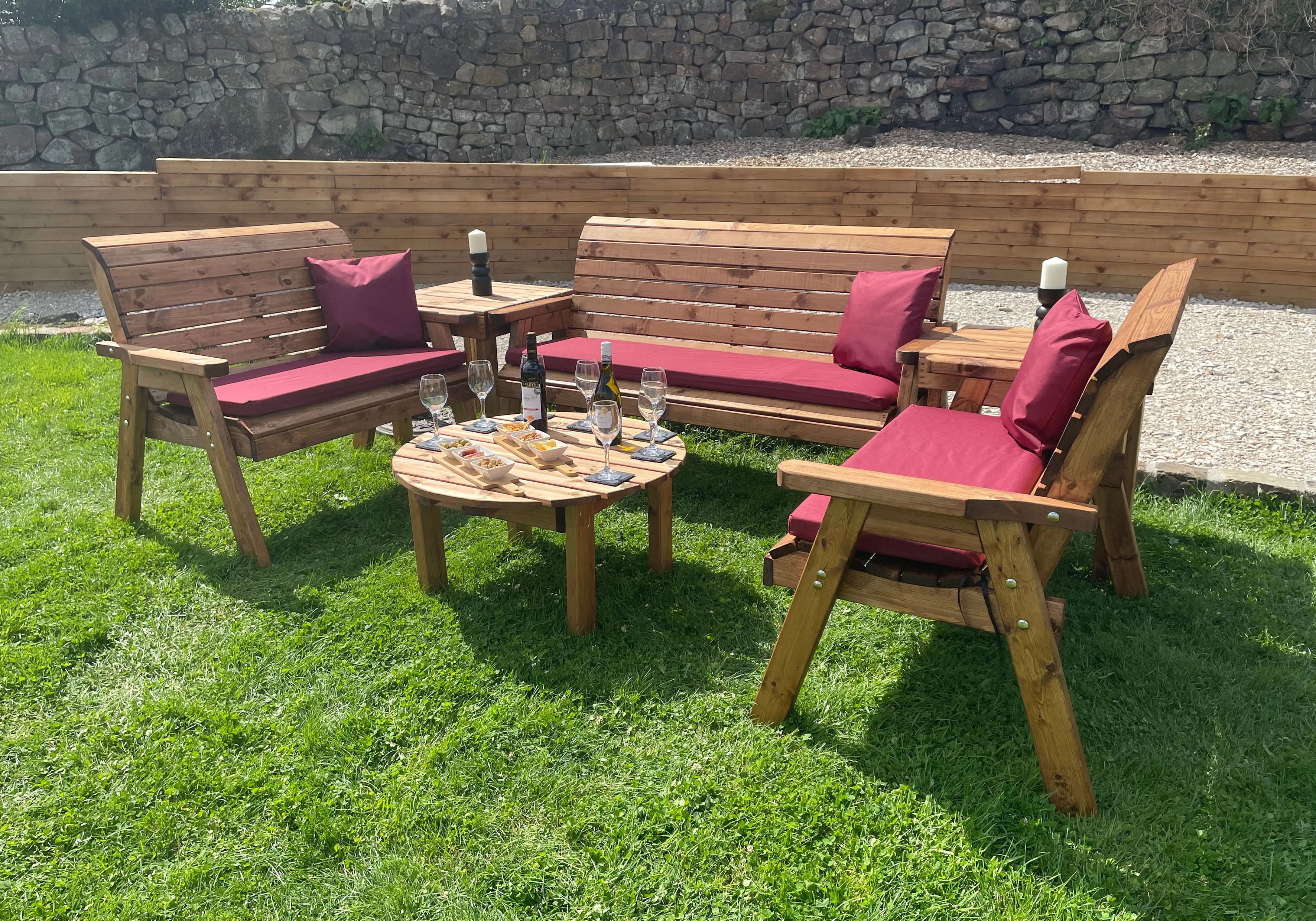 Charles Taylor Seven Seater Balmoral Deluxe Set with Coffee Table