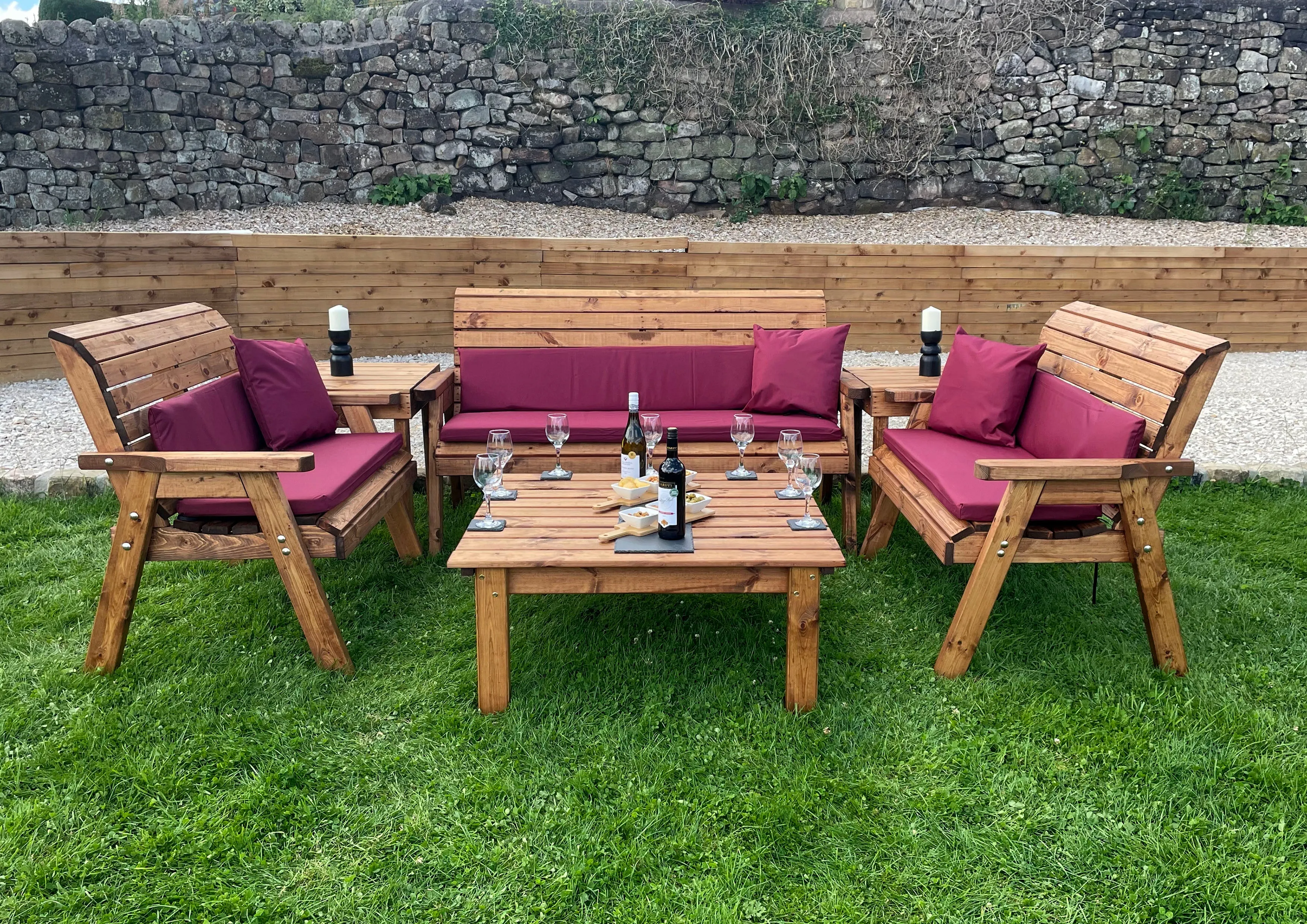 Charles Taylor Seven Seater Balmoral Deluxe Set with Coffee Table