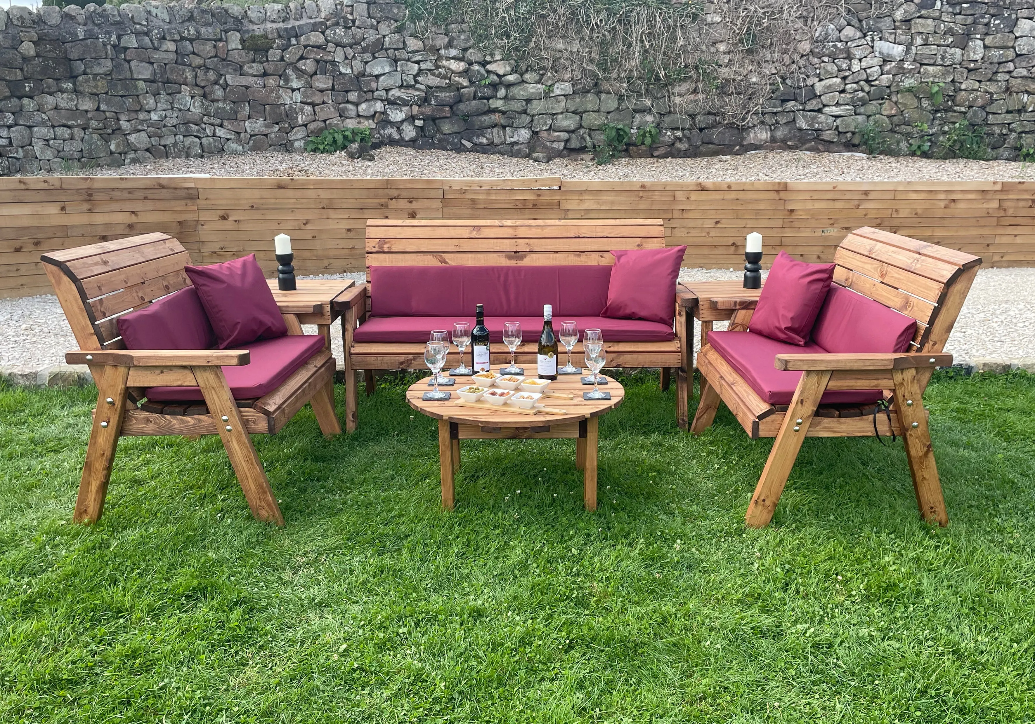 Charles Taylor Seven Seater Balmoral Deluxe Set with Coffee Table