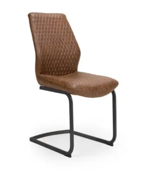Charlie  range of contemporary faux leather dining chairs reduced for instore purchase