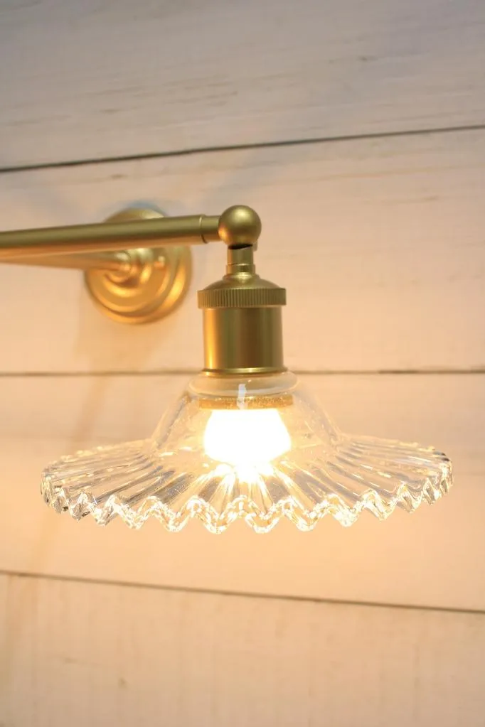Charmont Glass Double Swivel Arm Wall Light