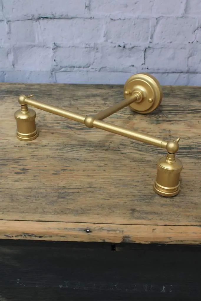 Charmont Glass Double Swivel Arm Wall Light