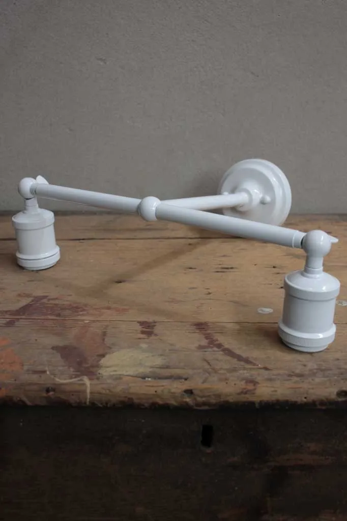 Charmont Glass Double Swivel Arm Wall Light