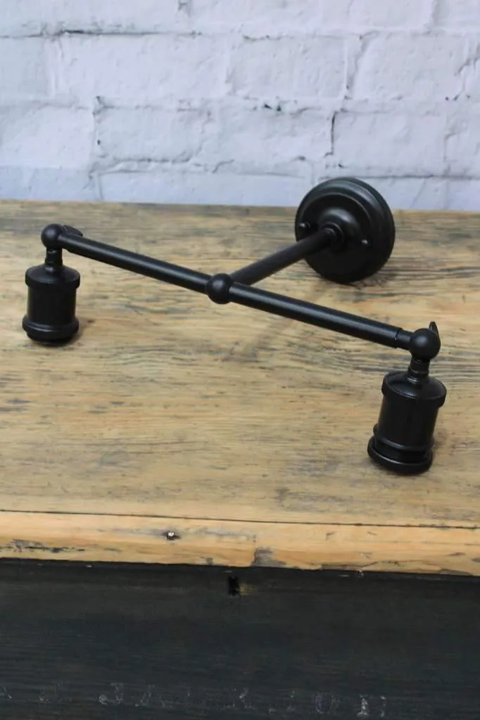 Charmont Glass Double Swivel Arm Wall Light