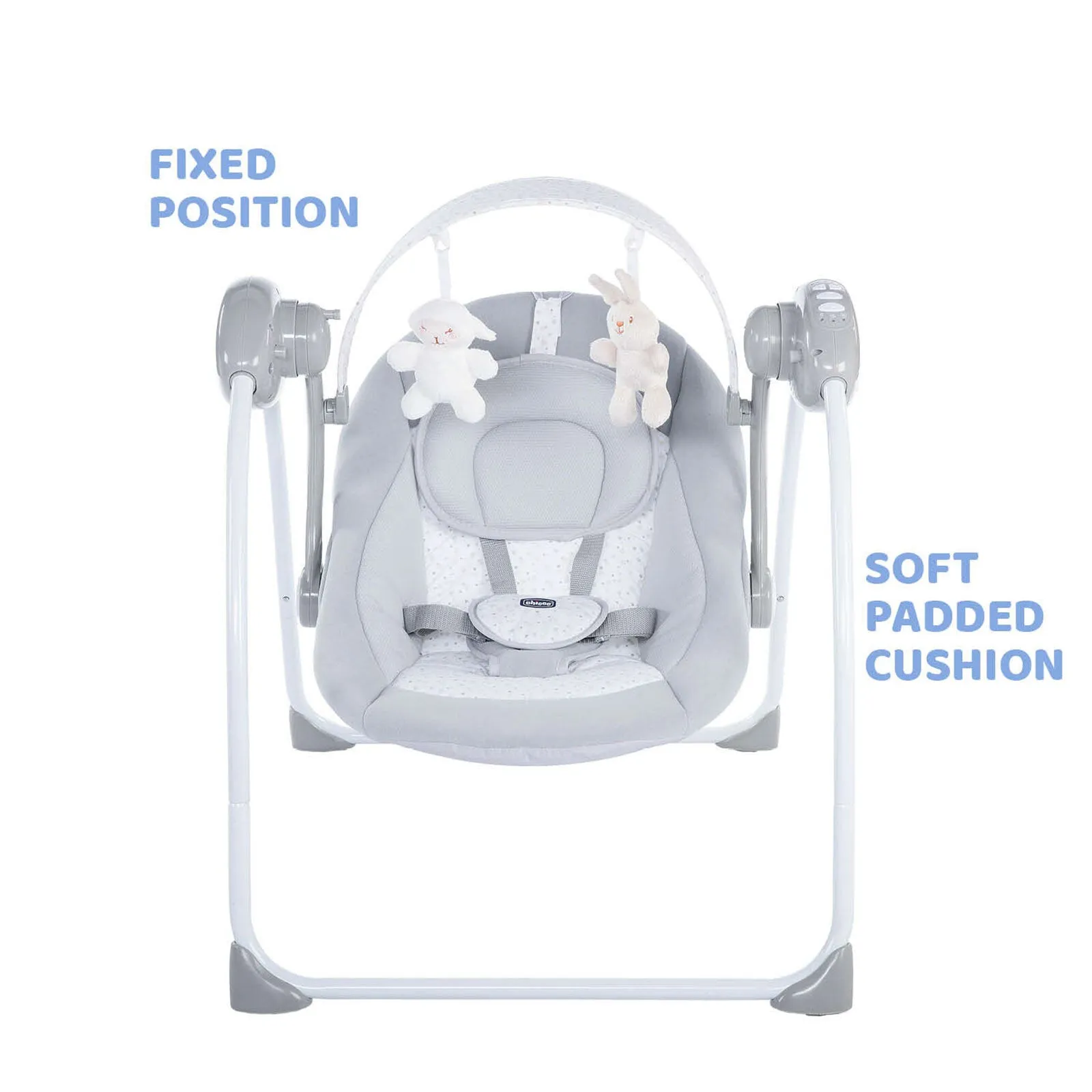Chicco Swing Relax and Play - Cool Grey