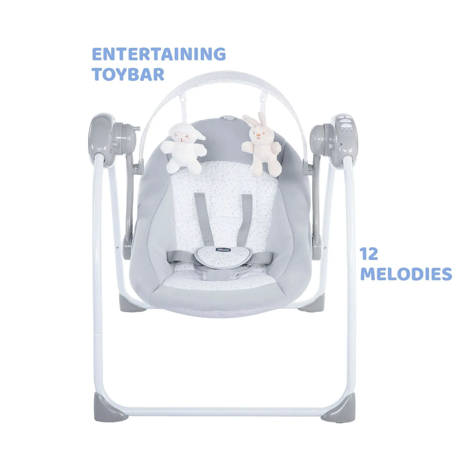 Chicco Swing Relax and Play - Cool Grey