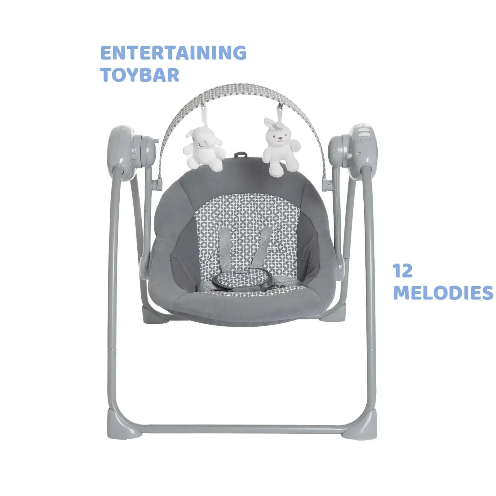 Chicco Swing Relax and Play - Dark Grey