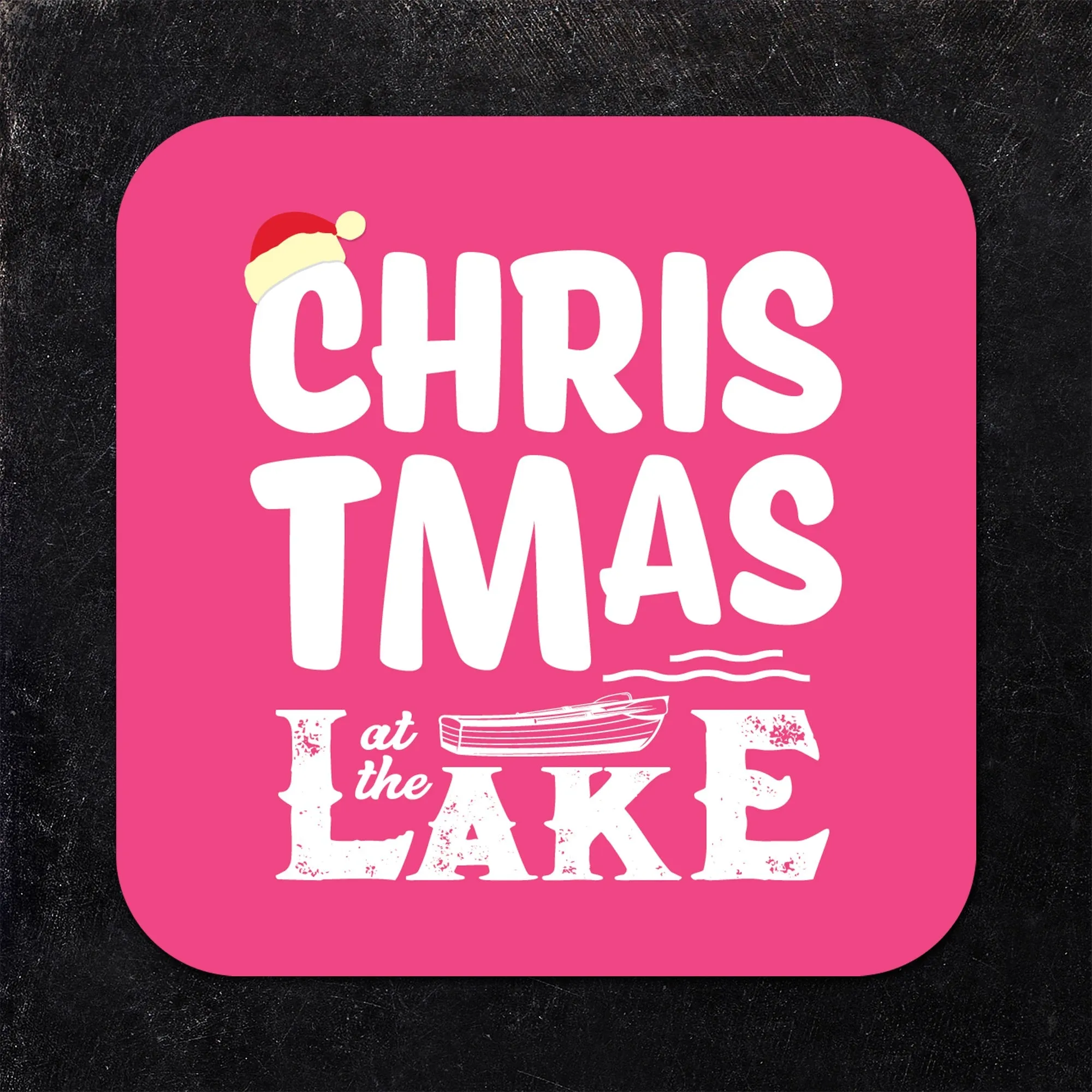 Christmas at the Lake Assorted Paper Coaster Set
