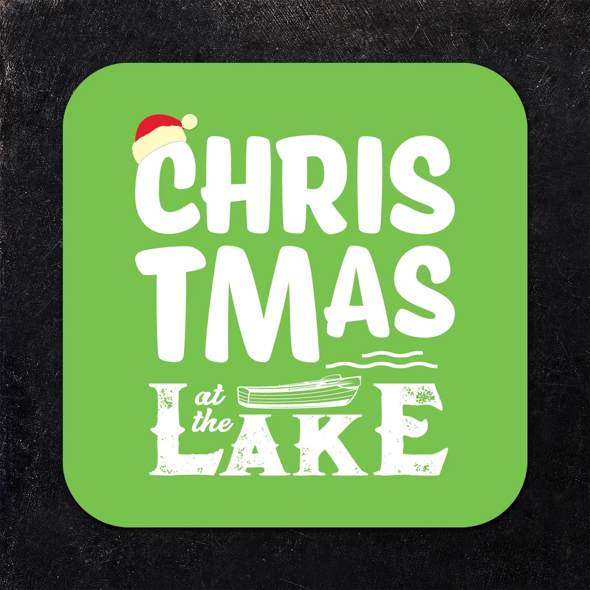 Christmas at the Lake Assorted Paper Coaster Set