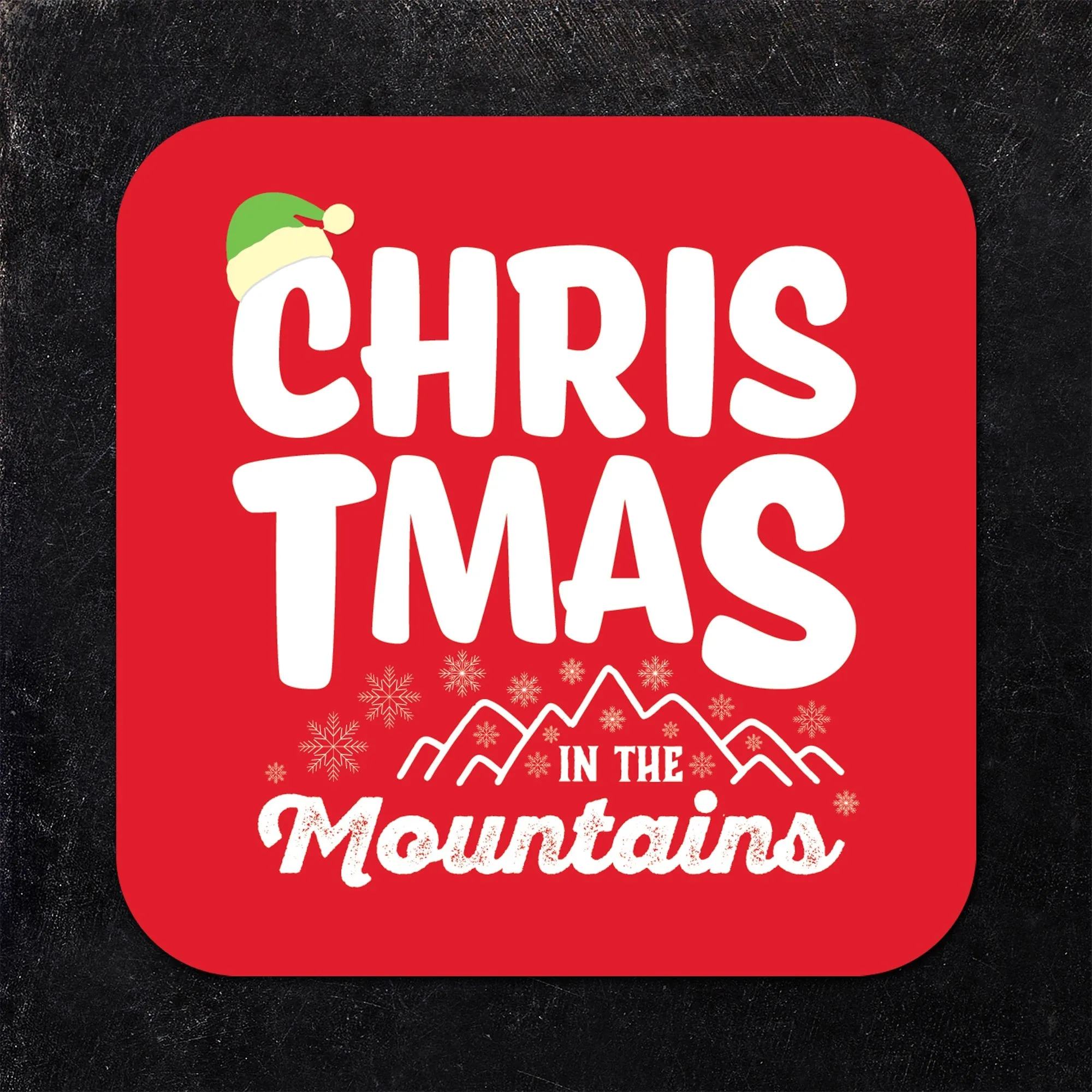 Christmas in the Mountains Assorted Paper Coaster Set