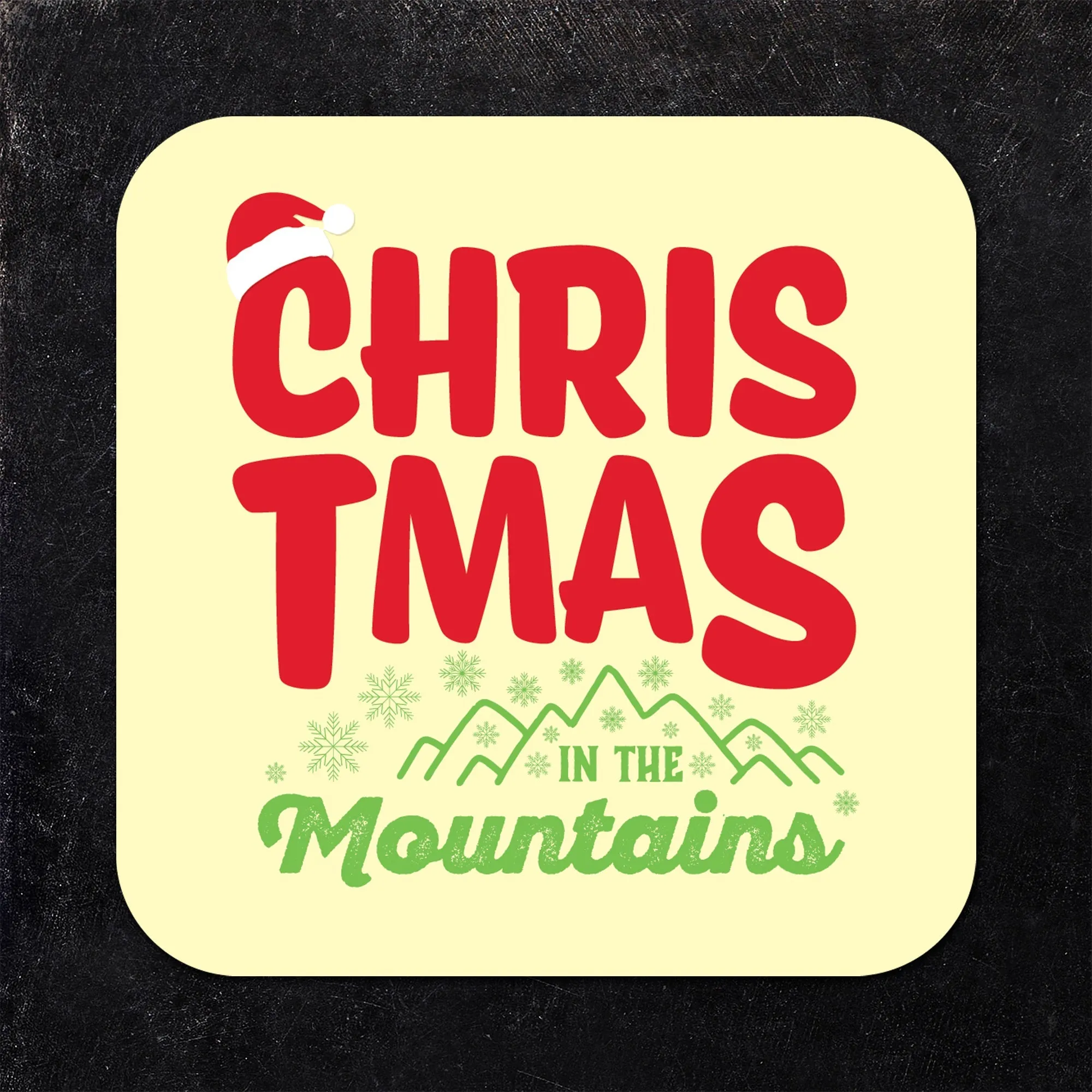 Christmas in the Mountains Assorted Paper Coaster Set