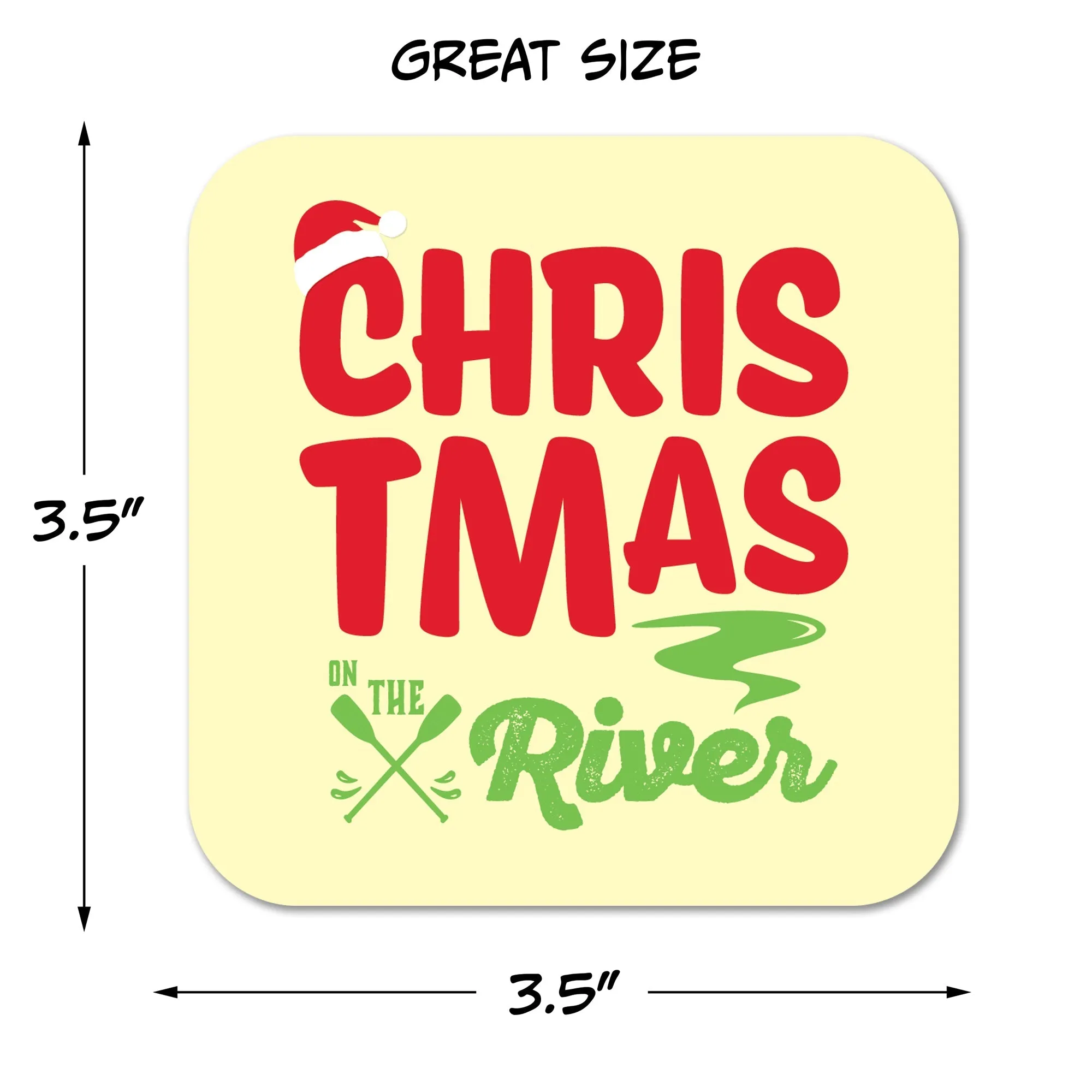 Christmas on the River Assorted Paper Coaster Set