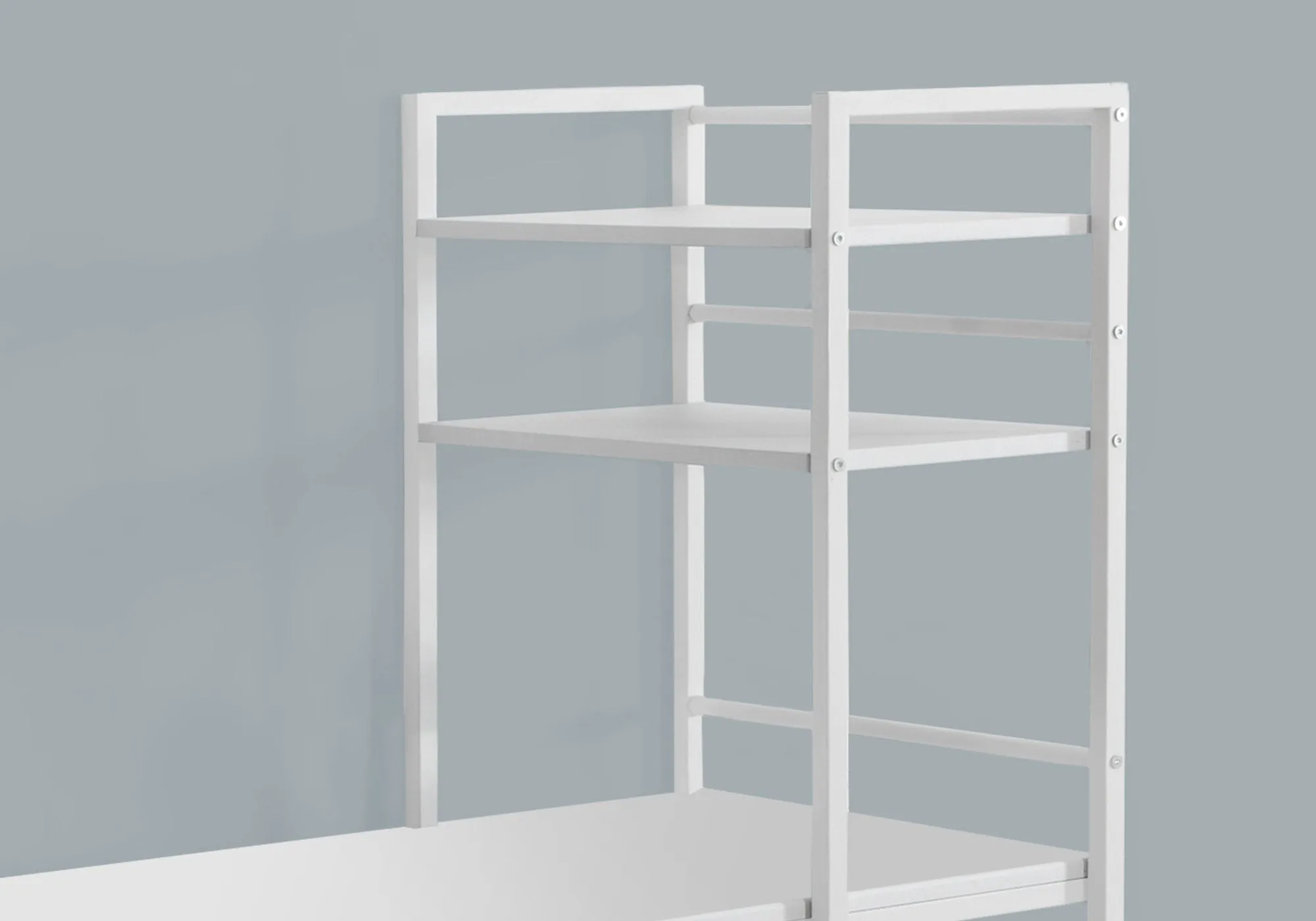 Computer Desk - 48"L / White Top / White Metal