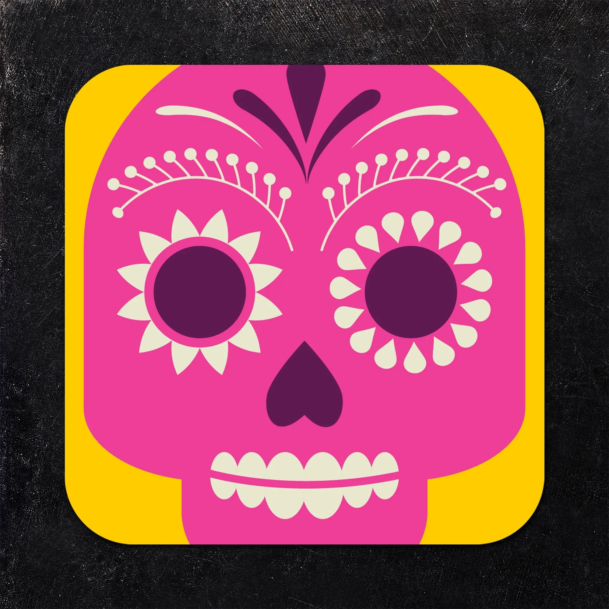 Day of the Dead Skulls Assorted Paper Coaster Set