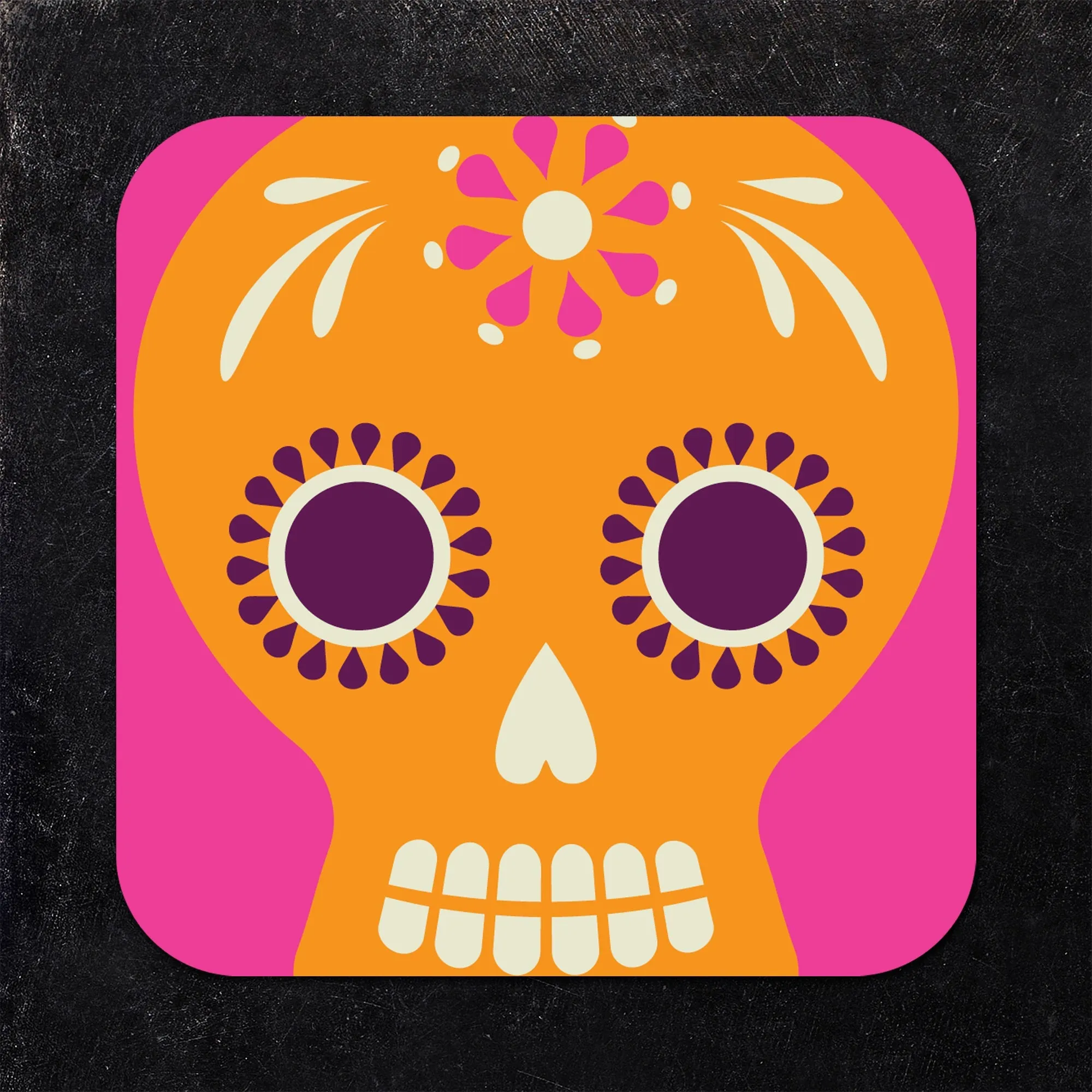 Day of the Dead Skulls Assorted Paper Coaster Set
