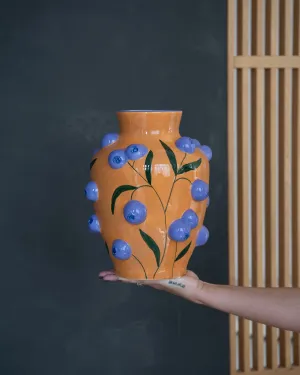 Deco Vase Blueberry Dolomite Multi