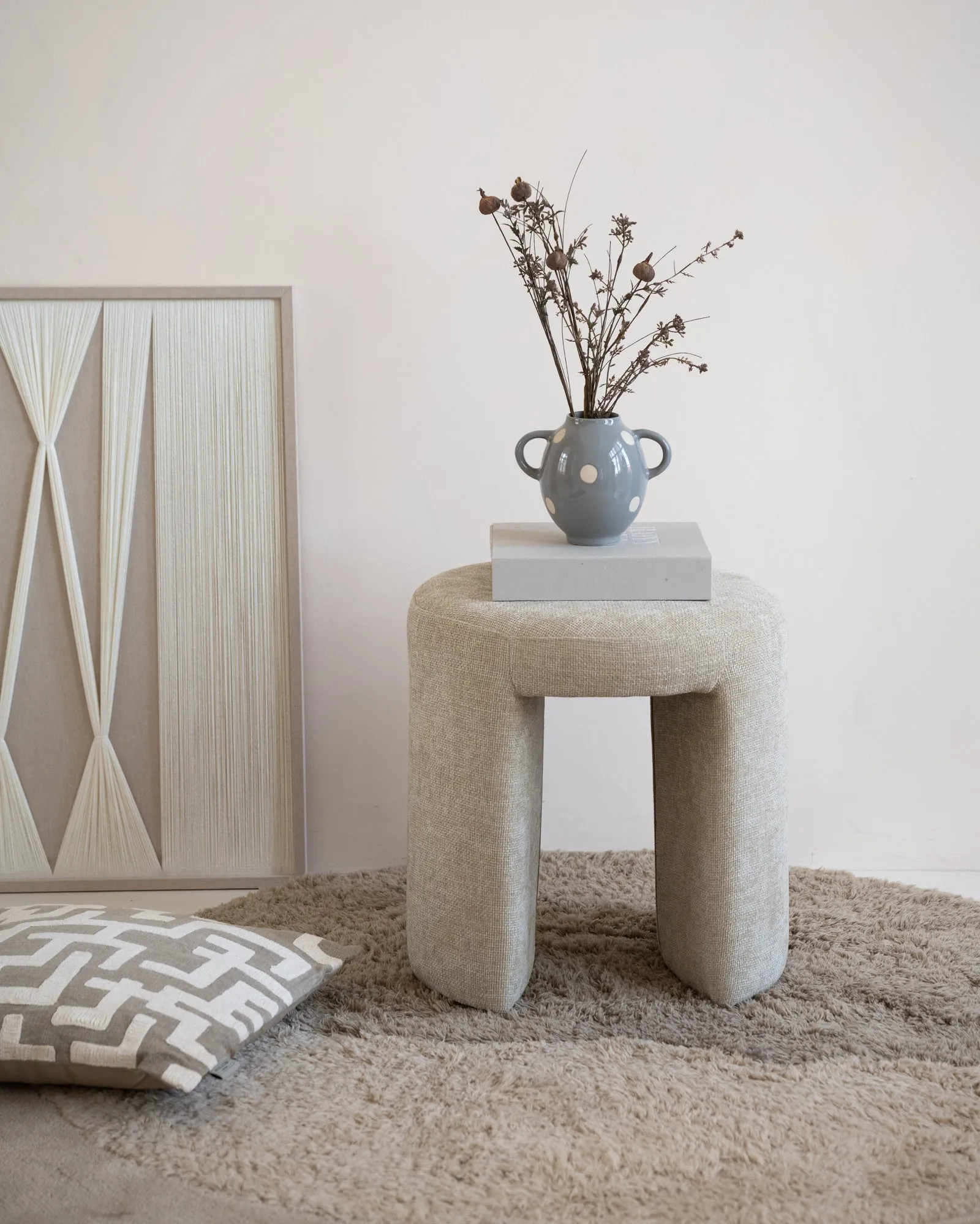 Deco Vase Dot Grey