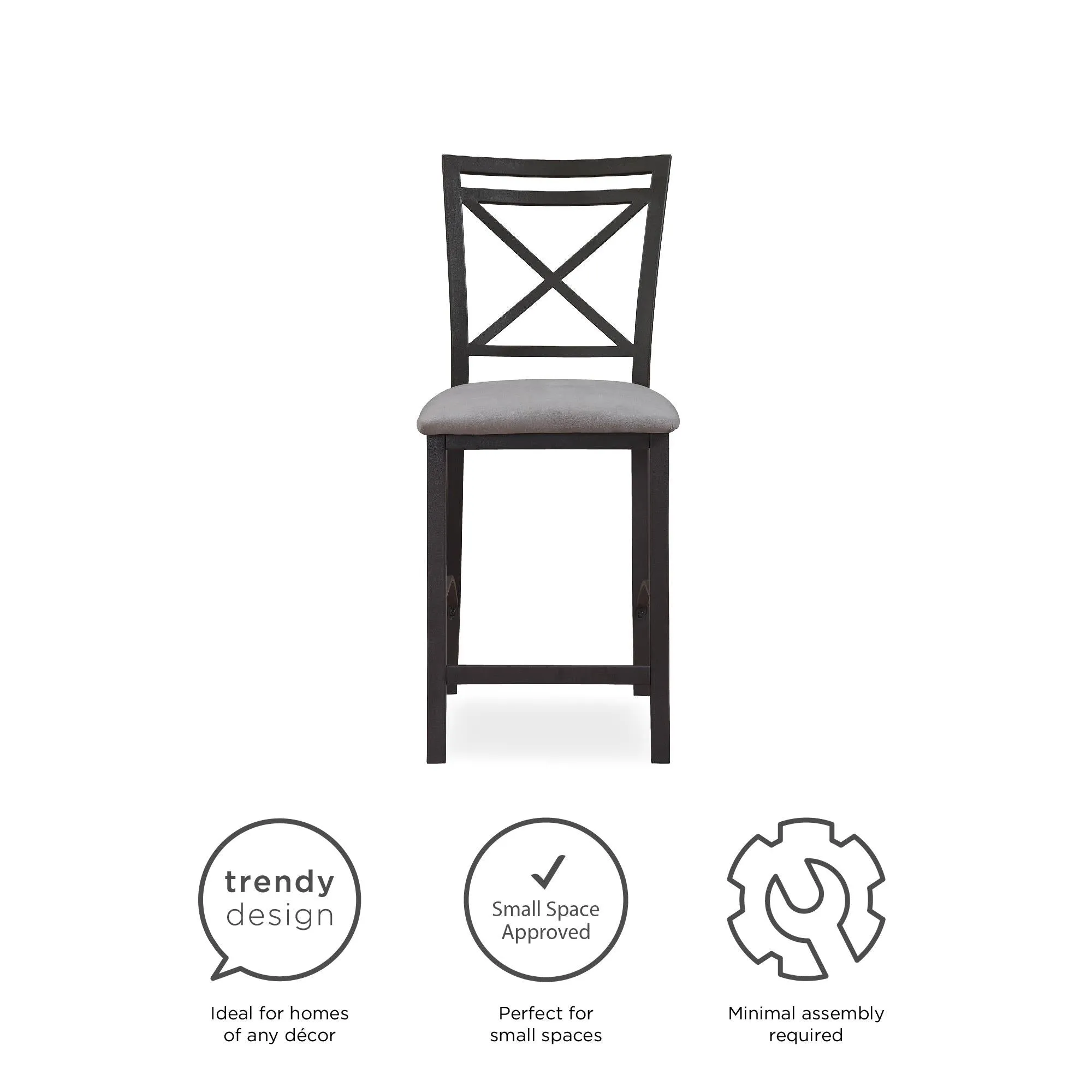 Devon Crossback Counter Height Dining Chair