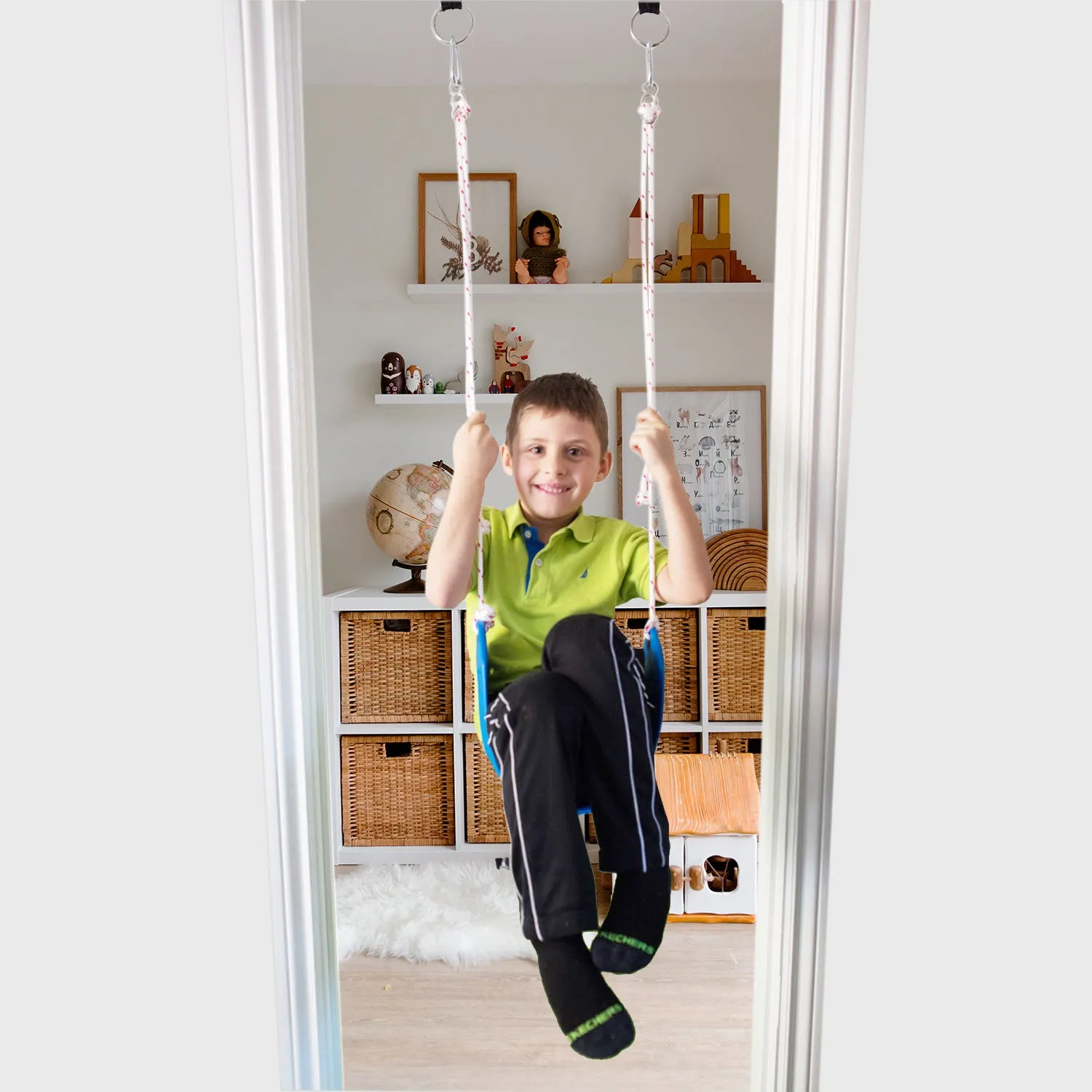 Doorway Belt Swing - Blue