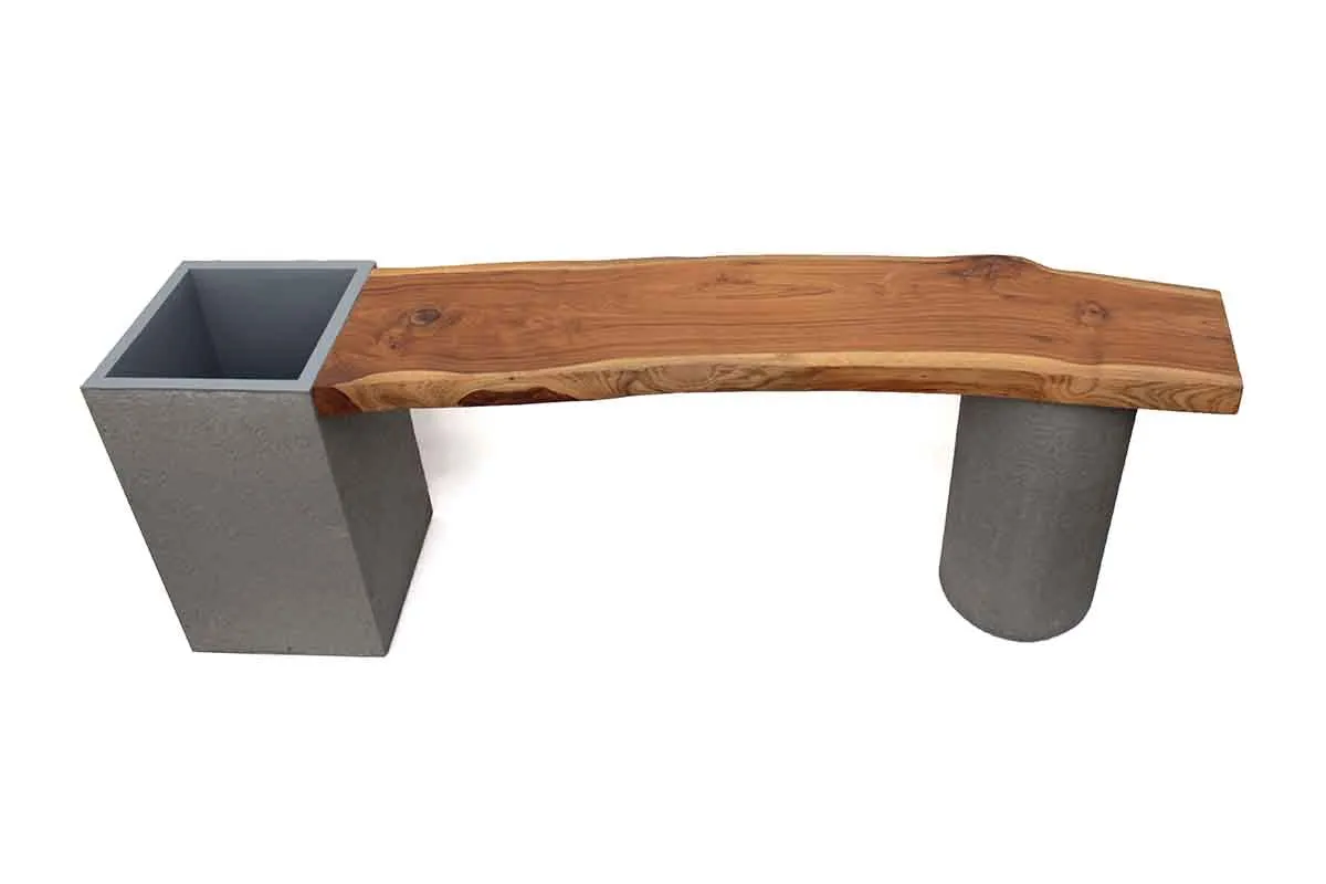 Dot Square Planter Bench