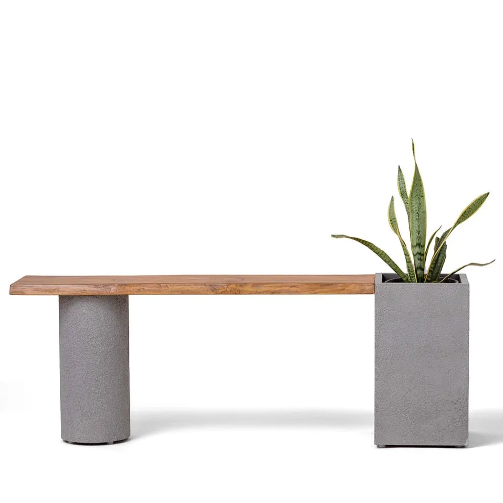 Dot Square Planter Bench