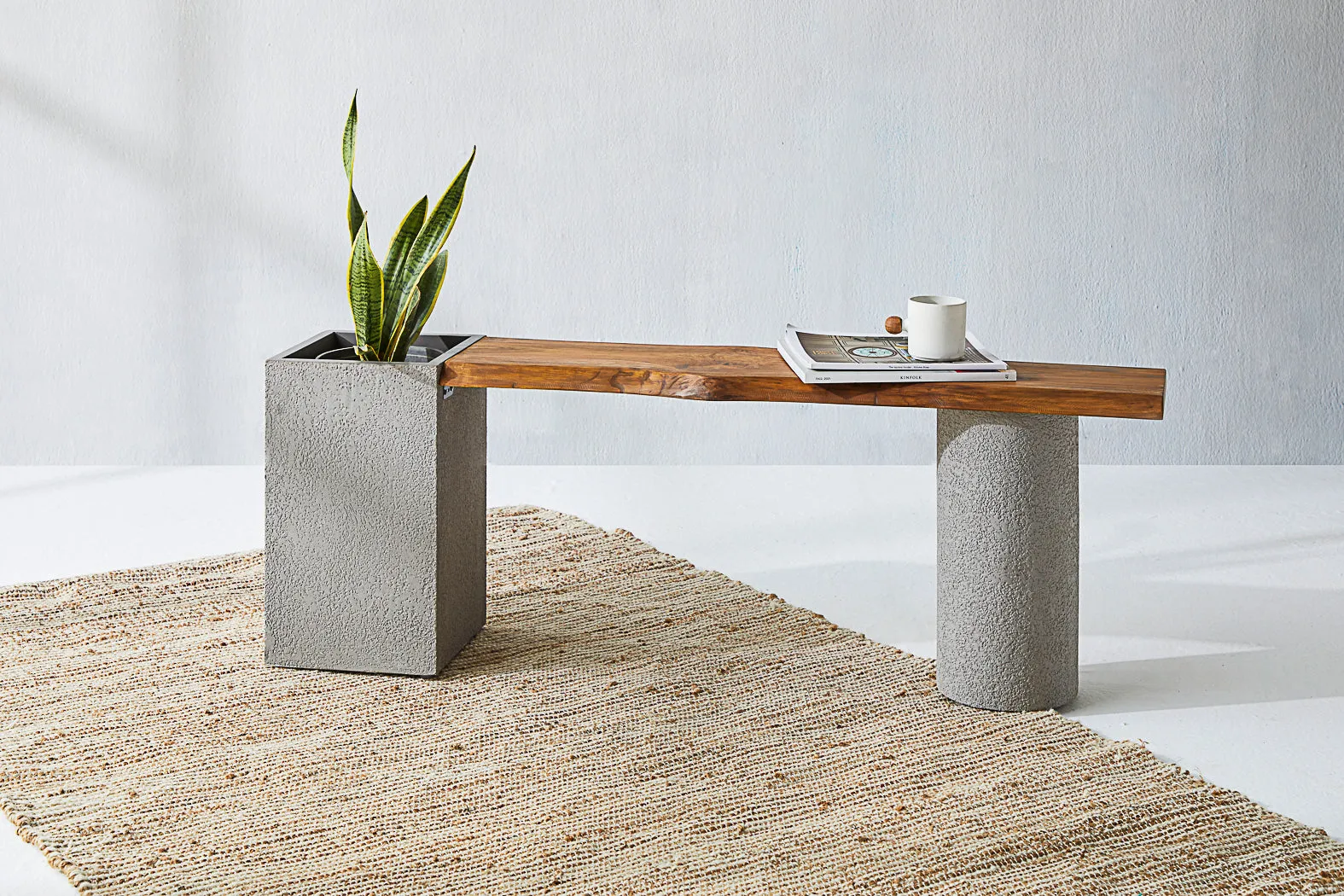 Dot Square Planter Bench