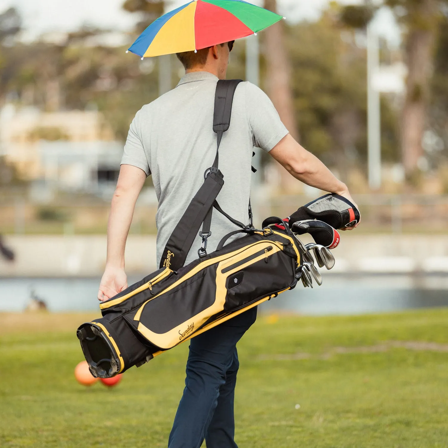 El Camino | Black & Yellow Walking Golf Bag