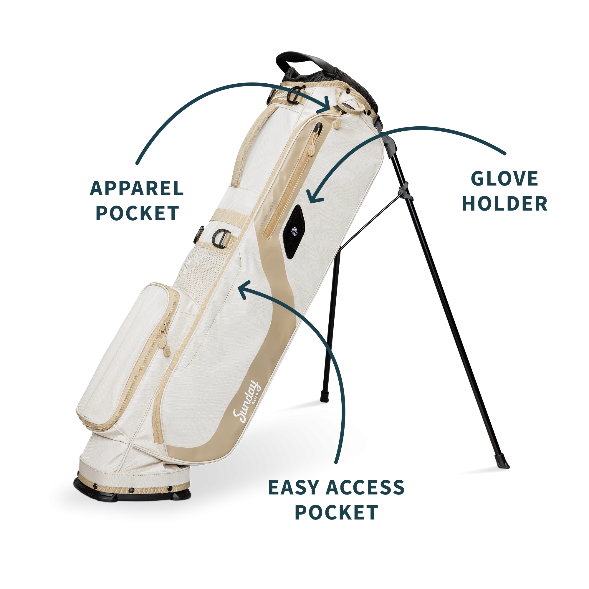 El Camino | Toasted Almond Walking Golf Bag