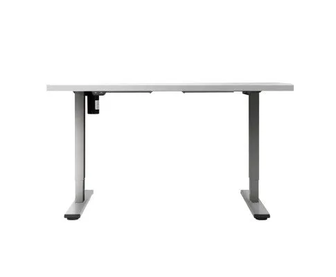 Electric Standing Desk Motorised Sit Stand Desks Table Grey White 140cm