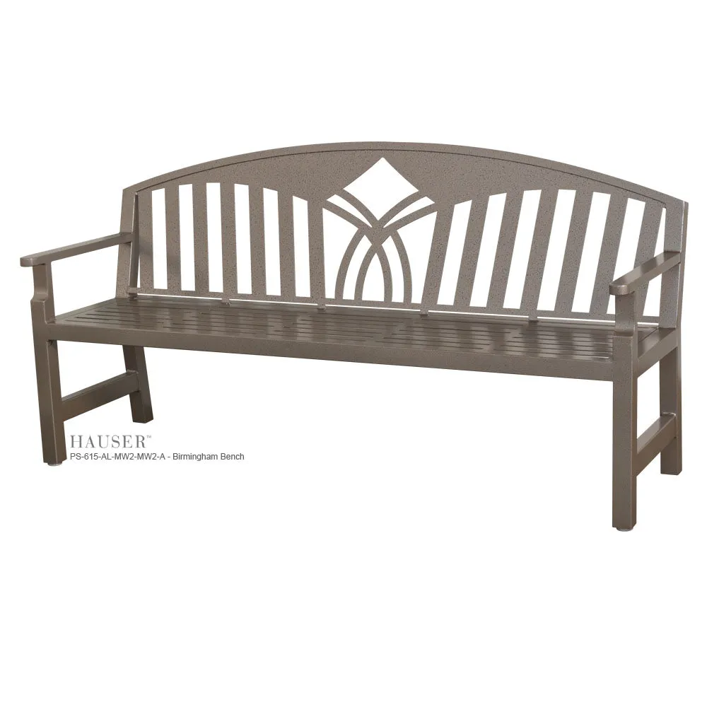 English Garden Bench, Birmingham Back