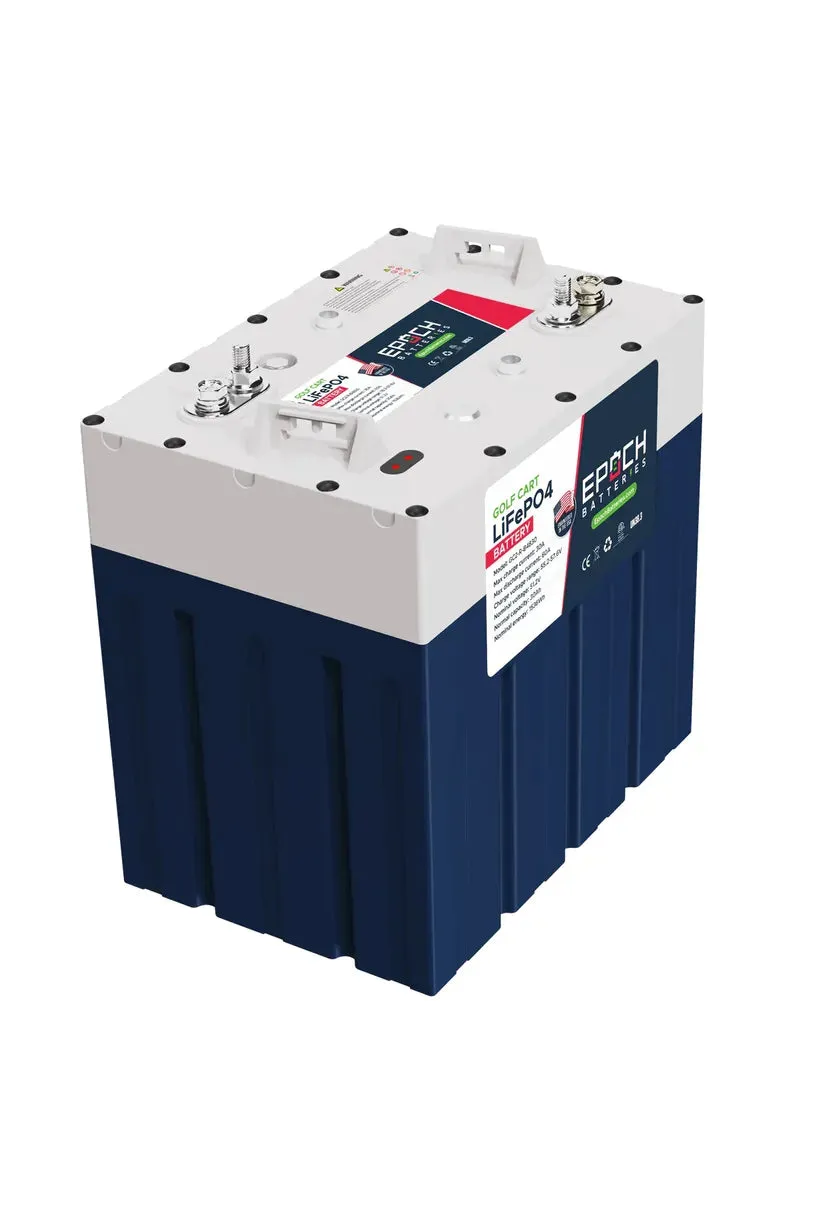 Epoch Batteries 48V 60Ah GC2 - Golf Cart LiFePO4 Lithium Battery - Complete Kit