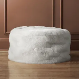 Faux Fur Pouf