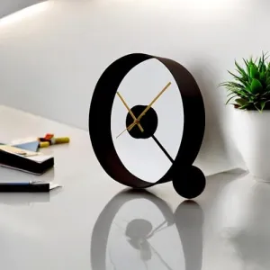 FINE CNC CRAFTS Table Wall Clock Round 12inch Unique Design Wall Perfect of Table Office Gifted and Home Decor