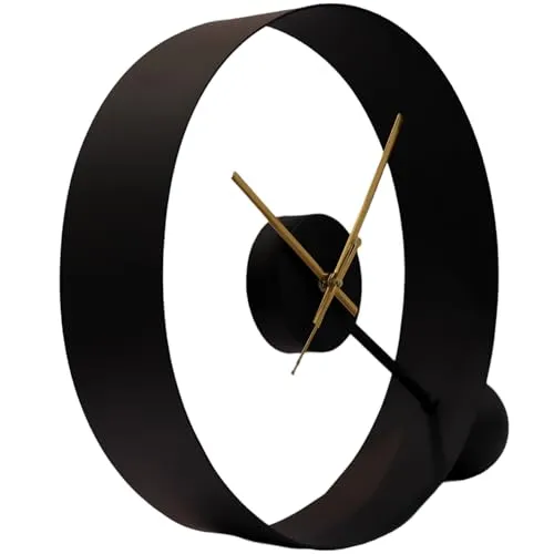 FINE CNC CRAFTS Table Wall Clock Round 12inch Unique Design Wall Perfect of Table Office Gifted and Home Decor