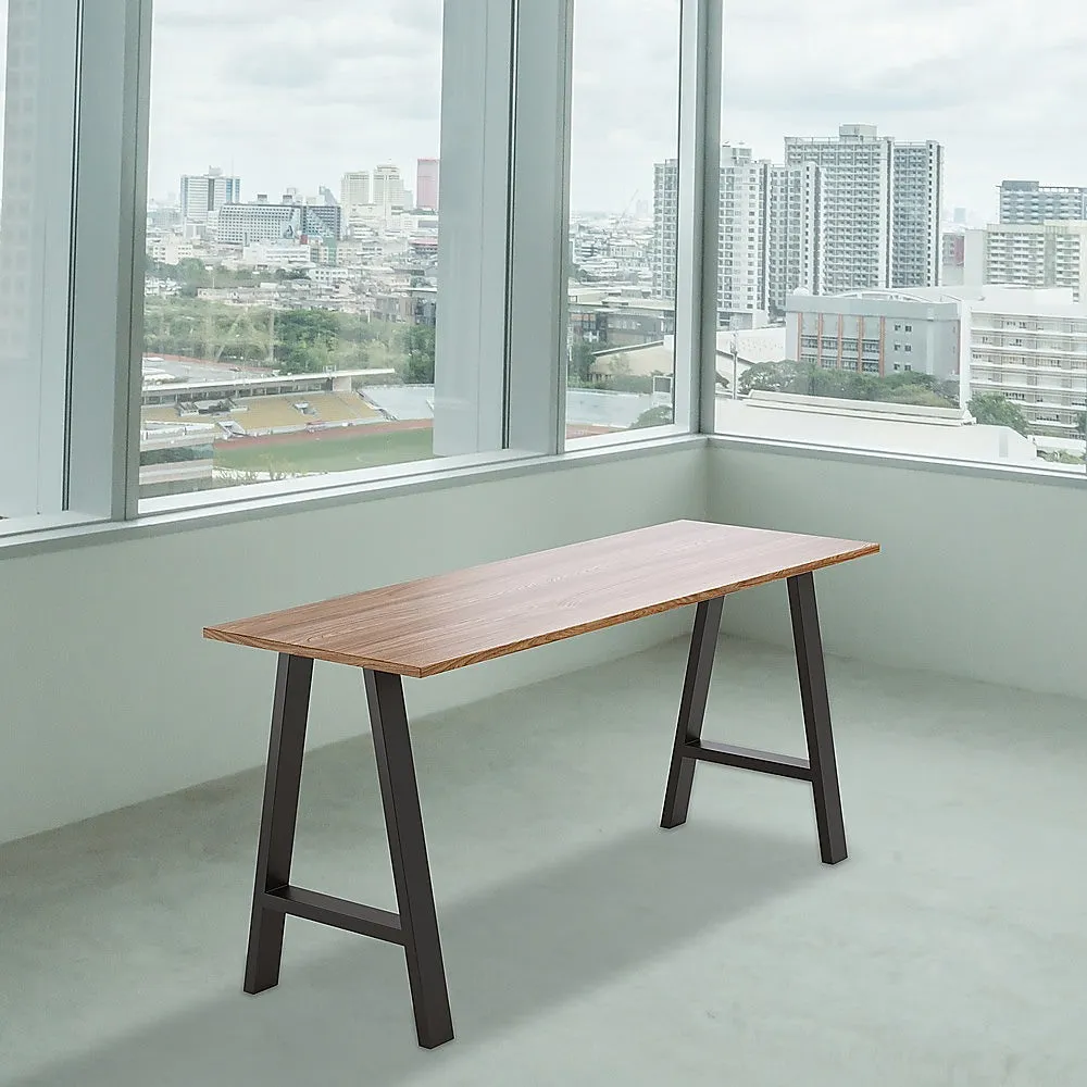 Heavy-Duty Iron Rustic Table Legs-Black Industrial 2x Set