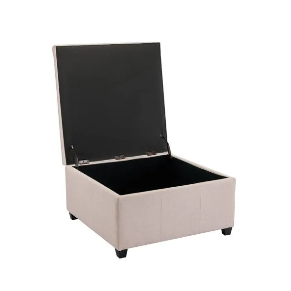 Jeric Square Shape Ottoman Pouffes For Sitting Foot Rest Puffy Stools For Living Room