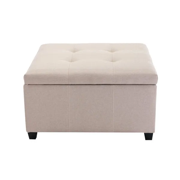 Jeric Square Shape Ottoman Pouffes For Sitting Foot Rest Puffy Stools For Living Room