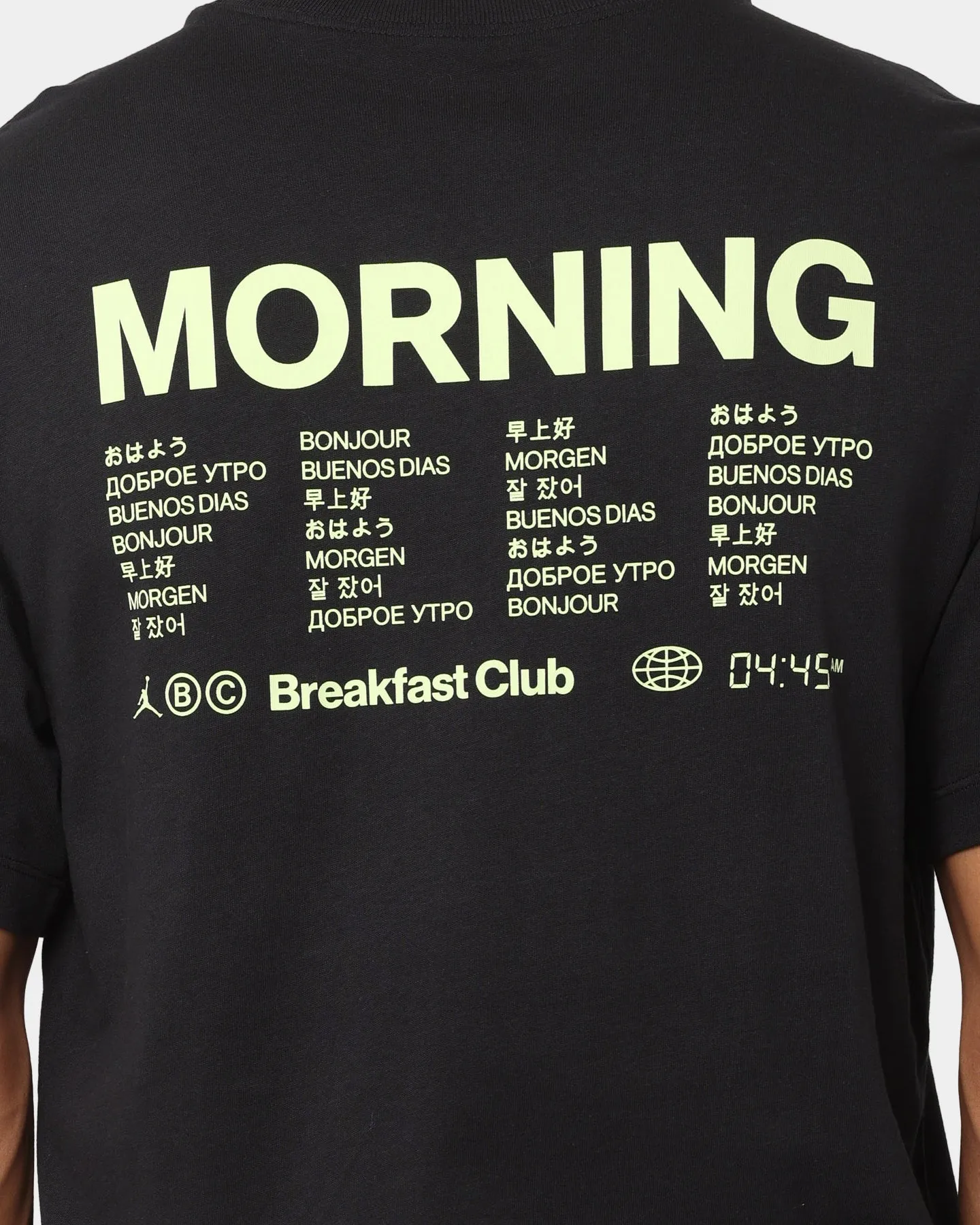Jordan Dri-FIT Sport Breakfast Club Graphic T-Shirt Black/White