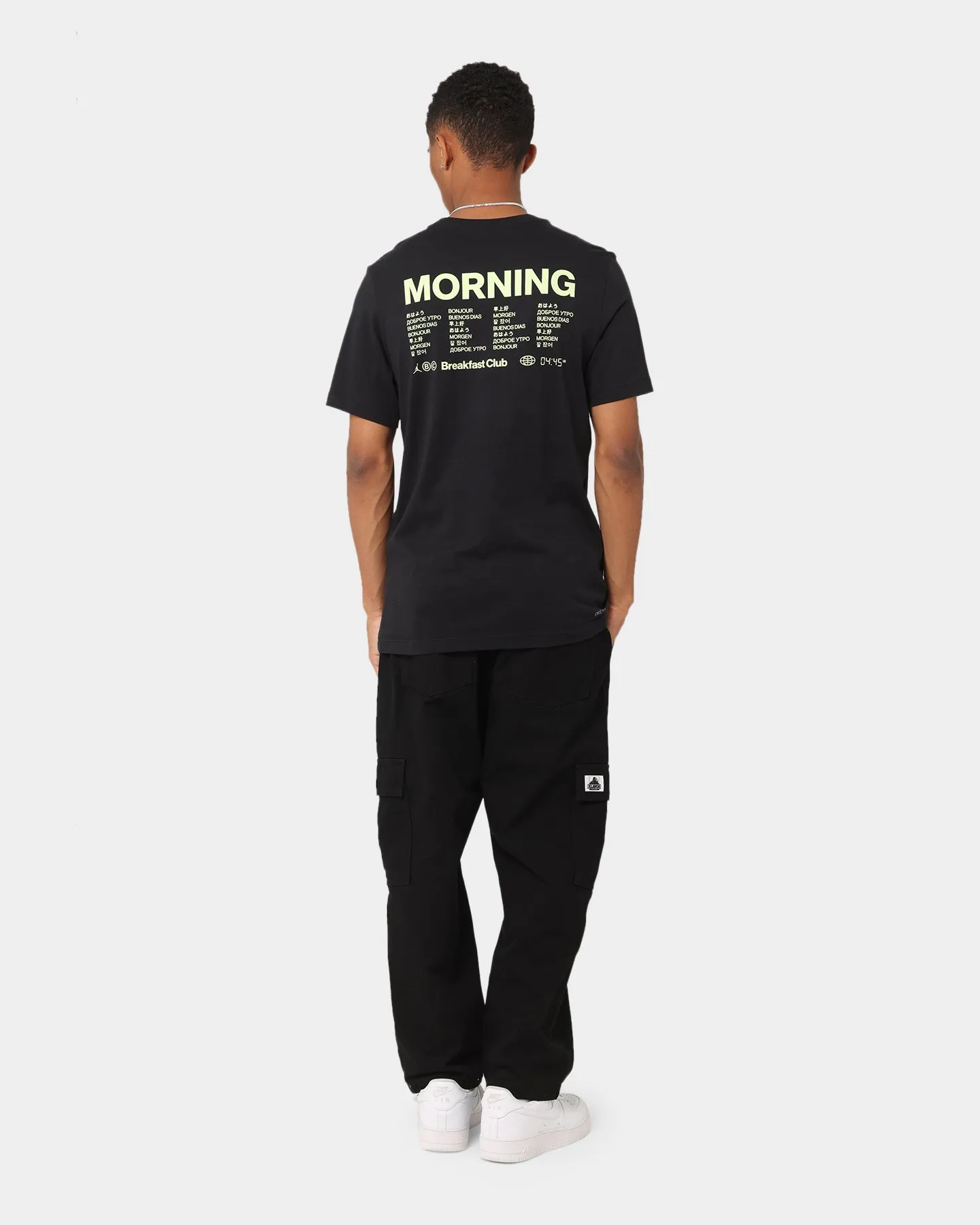 Jordan Dri-FIT Sport Breakfast Club Graphic T-Shirt Black/White