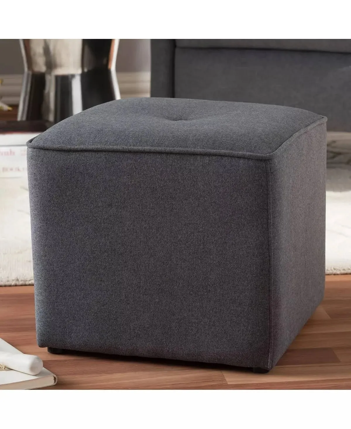 Jose Square Shape Ottoman Foam Cushioned pouffe Puffy for Foot Rest Home Furniture