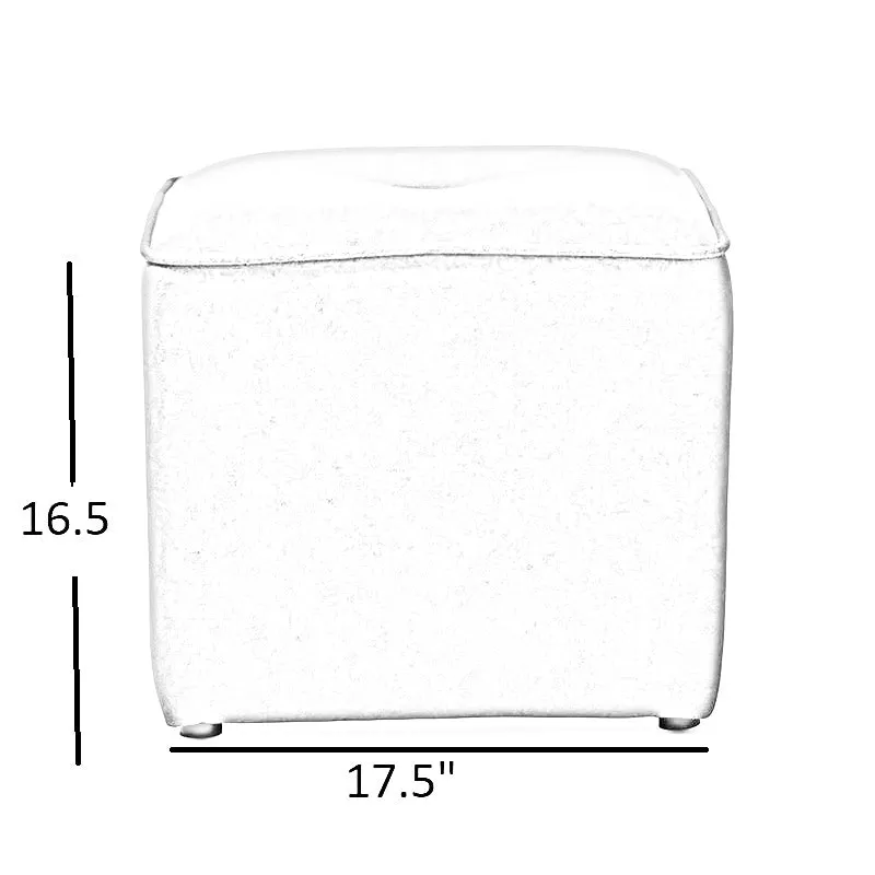 Jose Square Shape Ottoman Foam Cushioned pouffe Puffy for Foot Rest Home Furniture