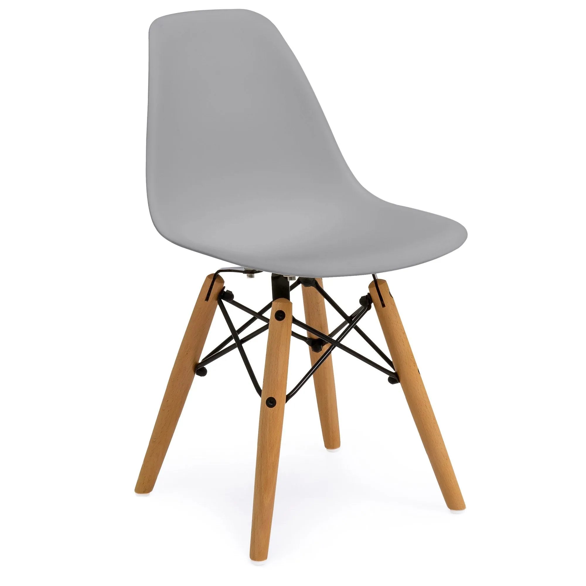 Kids Modern Dining Table Set w/ 2 Armless Chairs