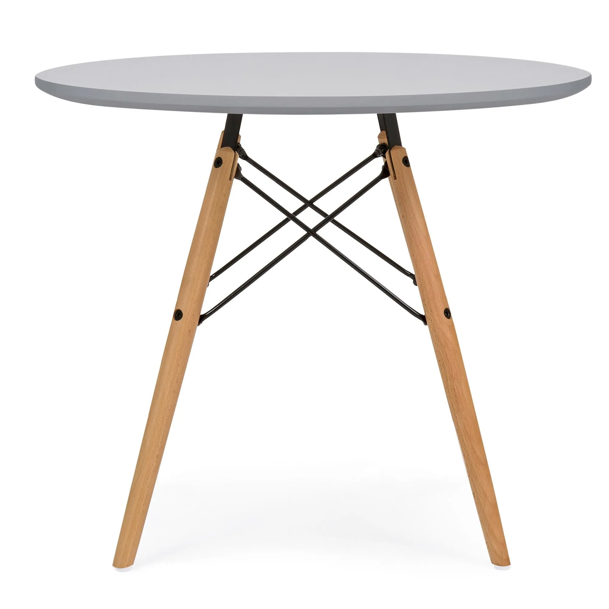 Kids Modern Dining Table Set w/ 2 Armless Chairs