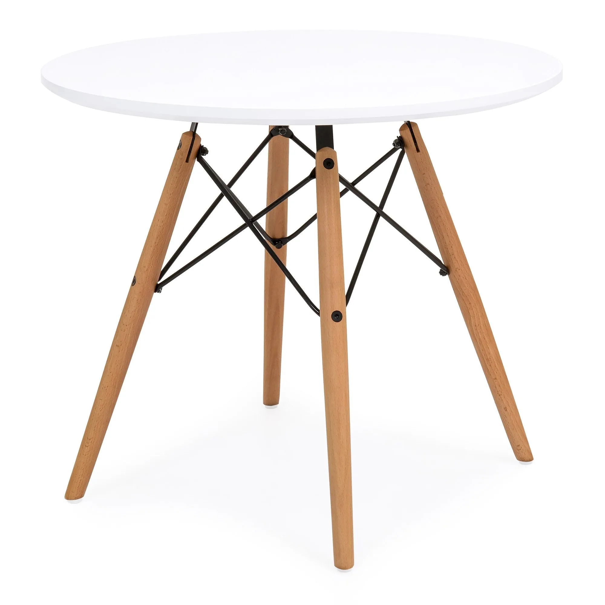 Kids Modern Dining Table Set w/ 2 Armless Chairs