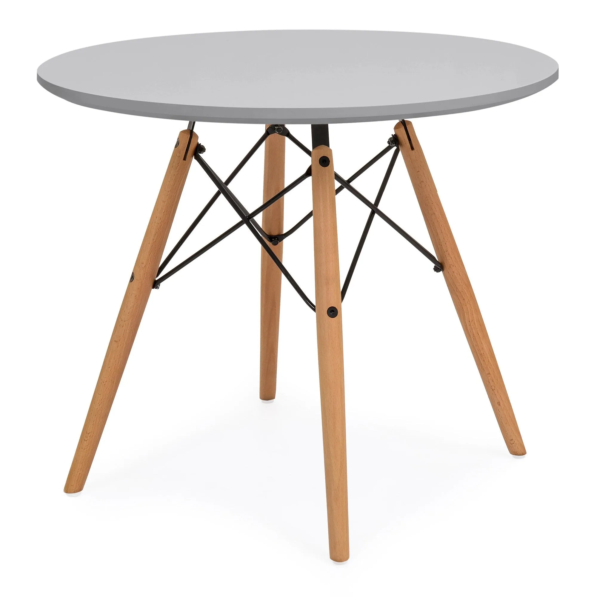 Kids Modern Dining Table Set w/ 2 Armless Chairs