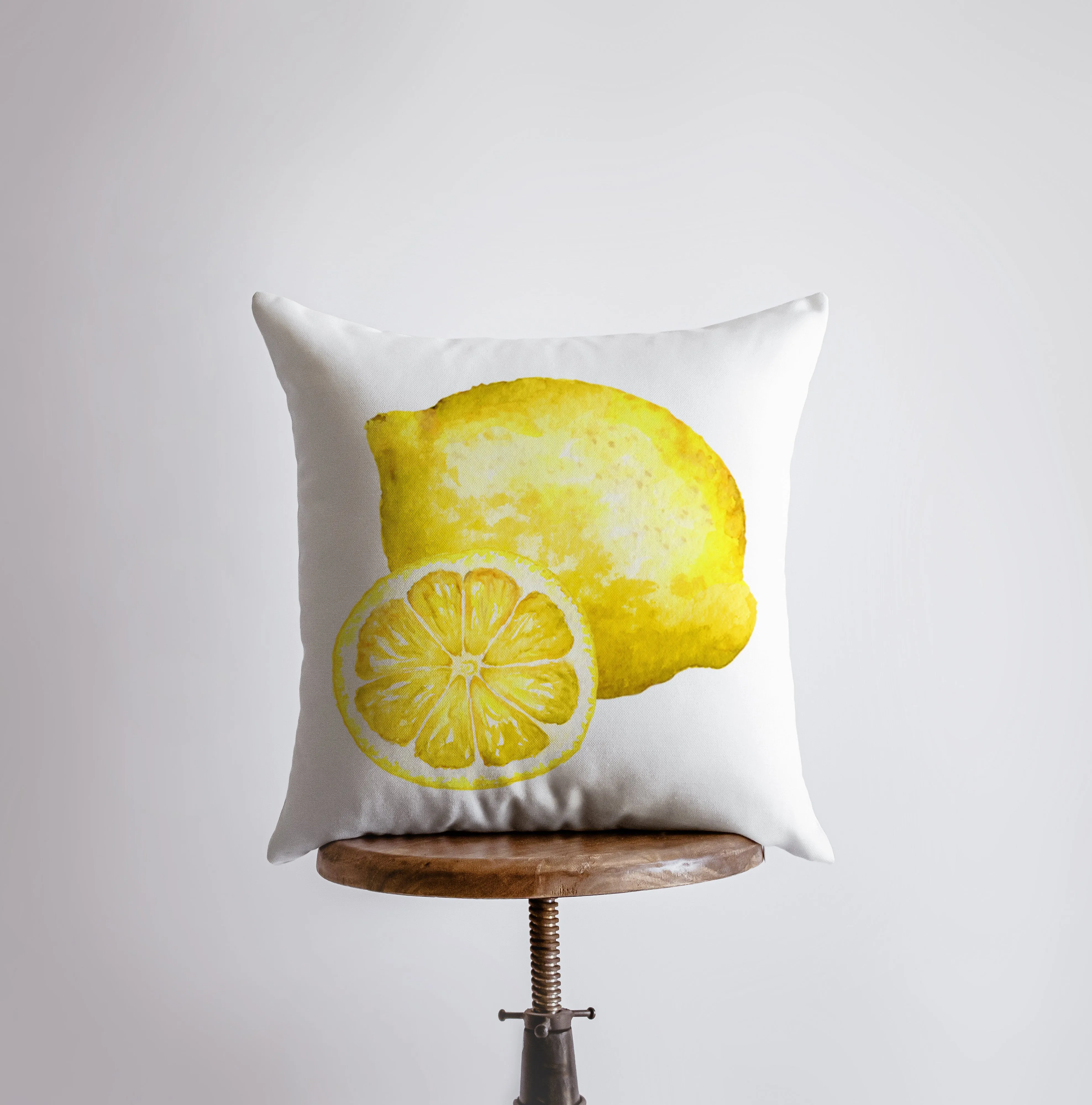 Lemon Slice |  Pillow Cover | Yellow Throw Pillow | Spring Decor | Decorative Throw Pillows | Yellow Accent Pillows | Gift for her | Pillows